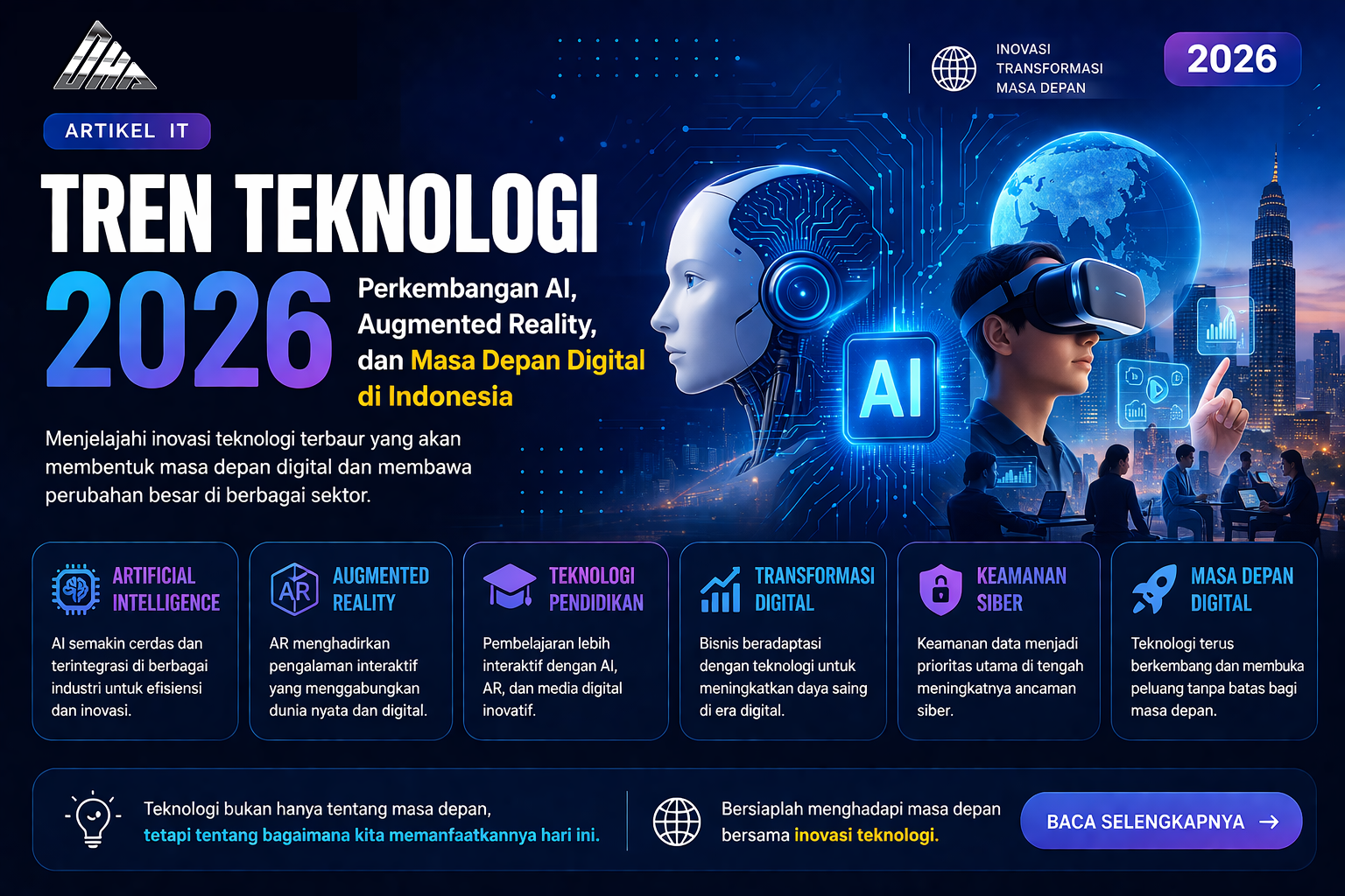Tren Teknologi 2026 - Perkembangan AI, Augmented Reality, dan Masa Depan Digital di Indonesia