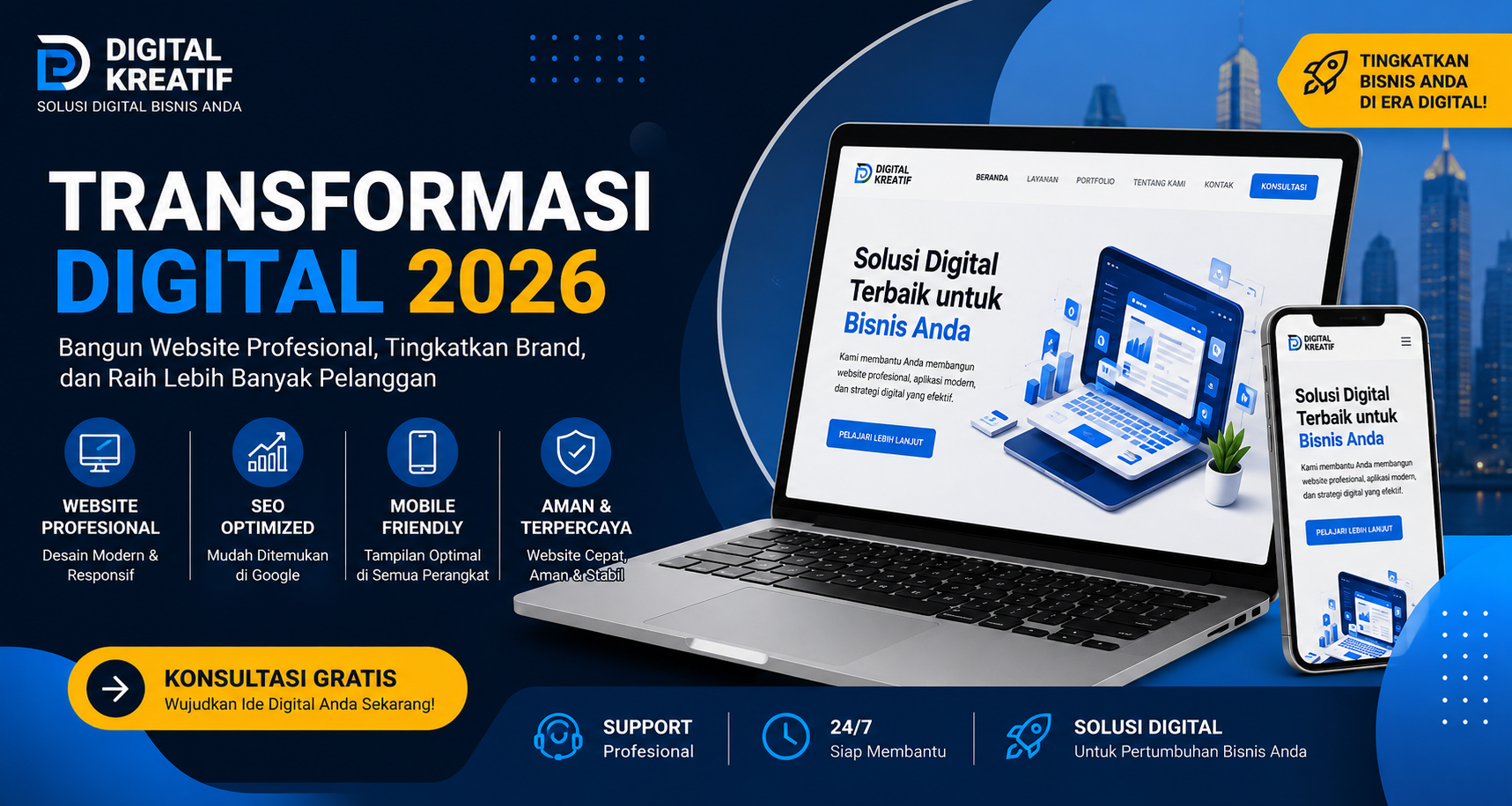 Transformasi Digital 2026: Pentingnya Website Profesional untuk Meningkatkan Bisnis di Era Modern