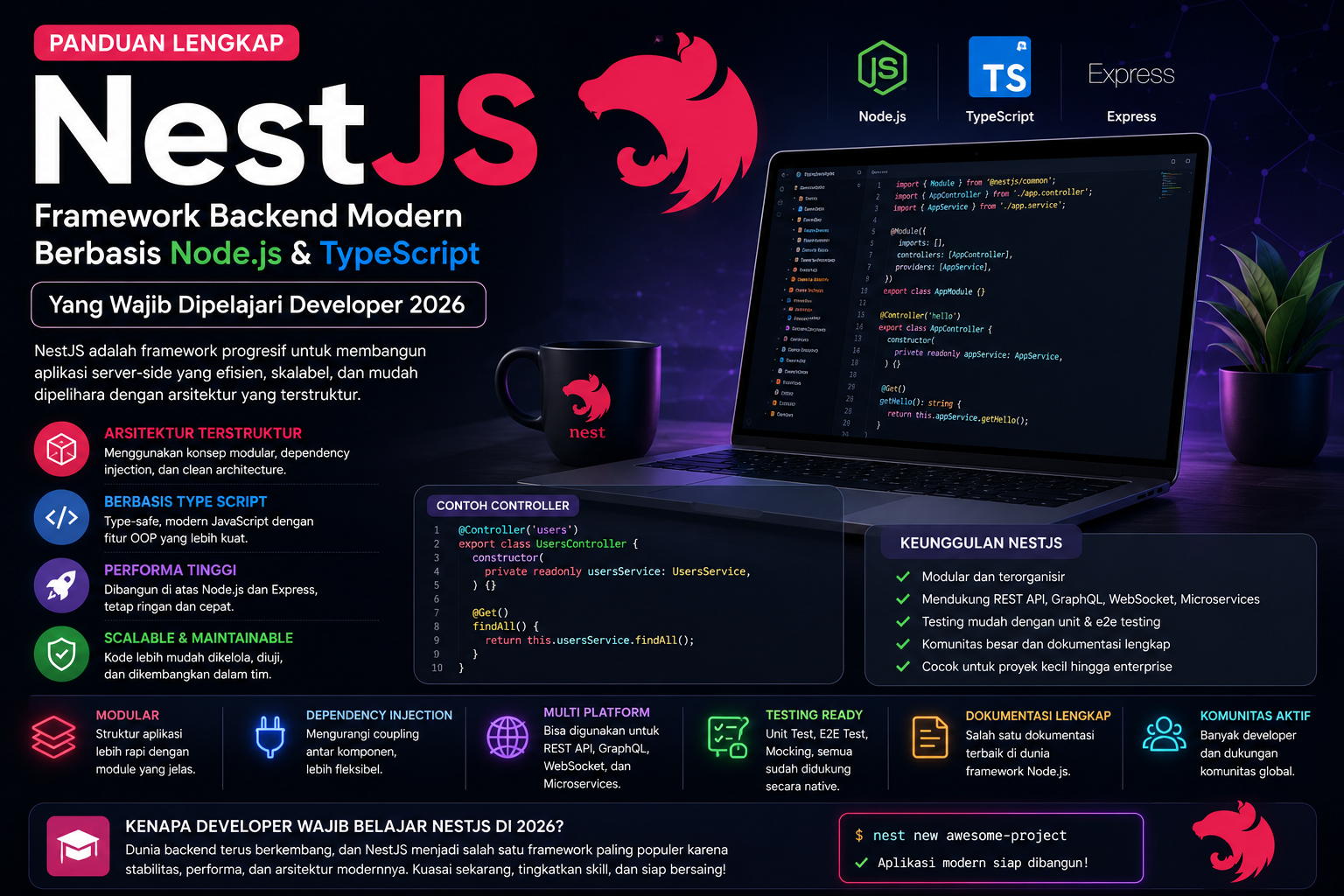 Framework Backend Modern Berbasis Node.js dan TypeScript yang Wajib Dipelajari Developer 2026
