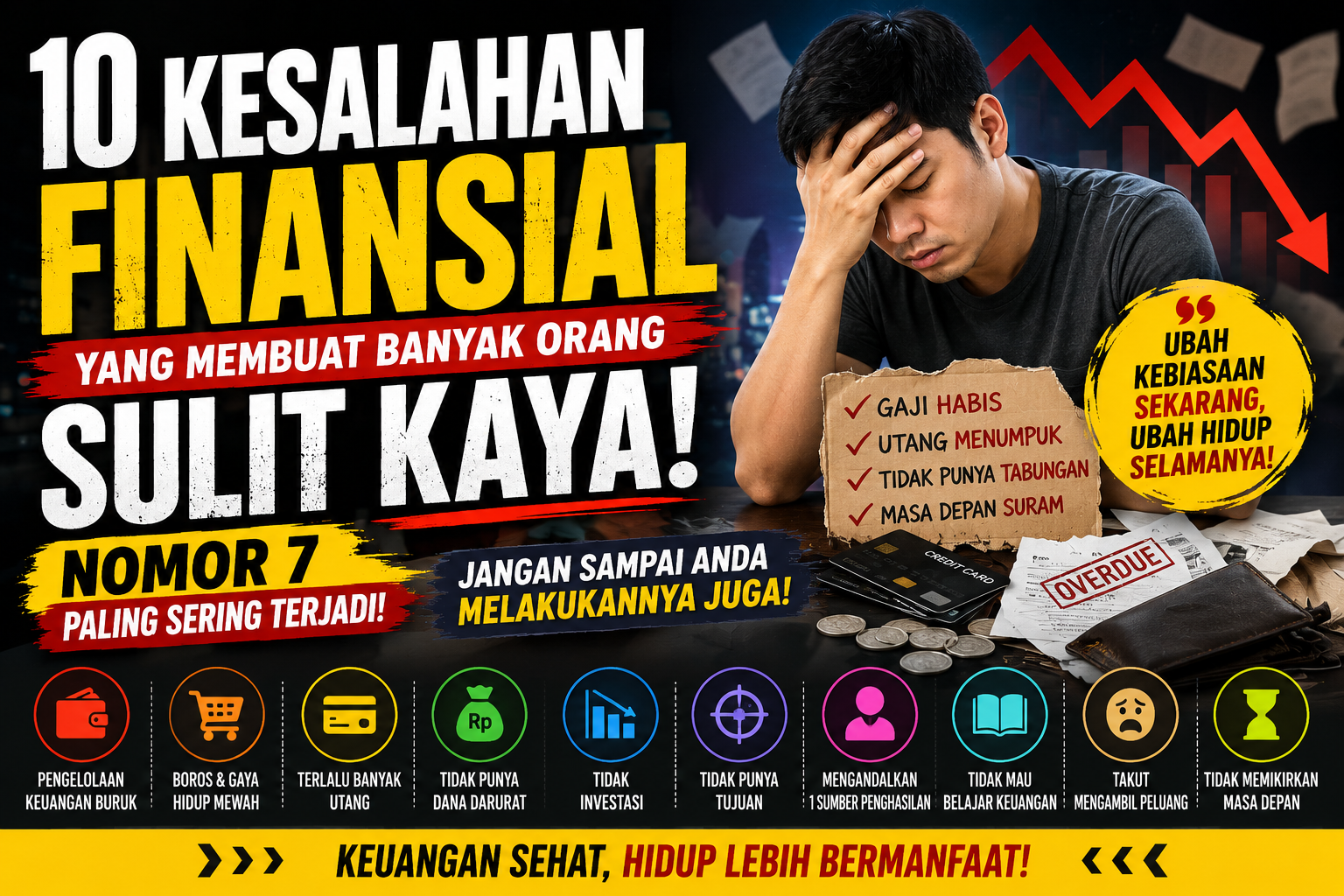 10 Kesalahan Finansial yang Membuat Banyak Orang Sulit Kaya, Nomor 7 Paling Sering Terjadi