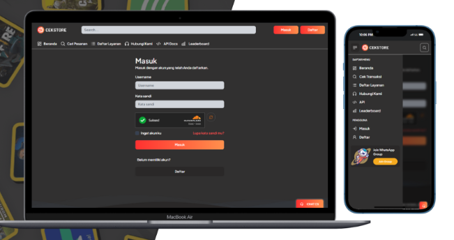 Website Top Up Game dan Pulsa Tahun - Image 4
