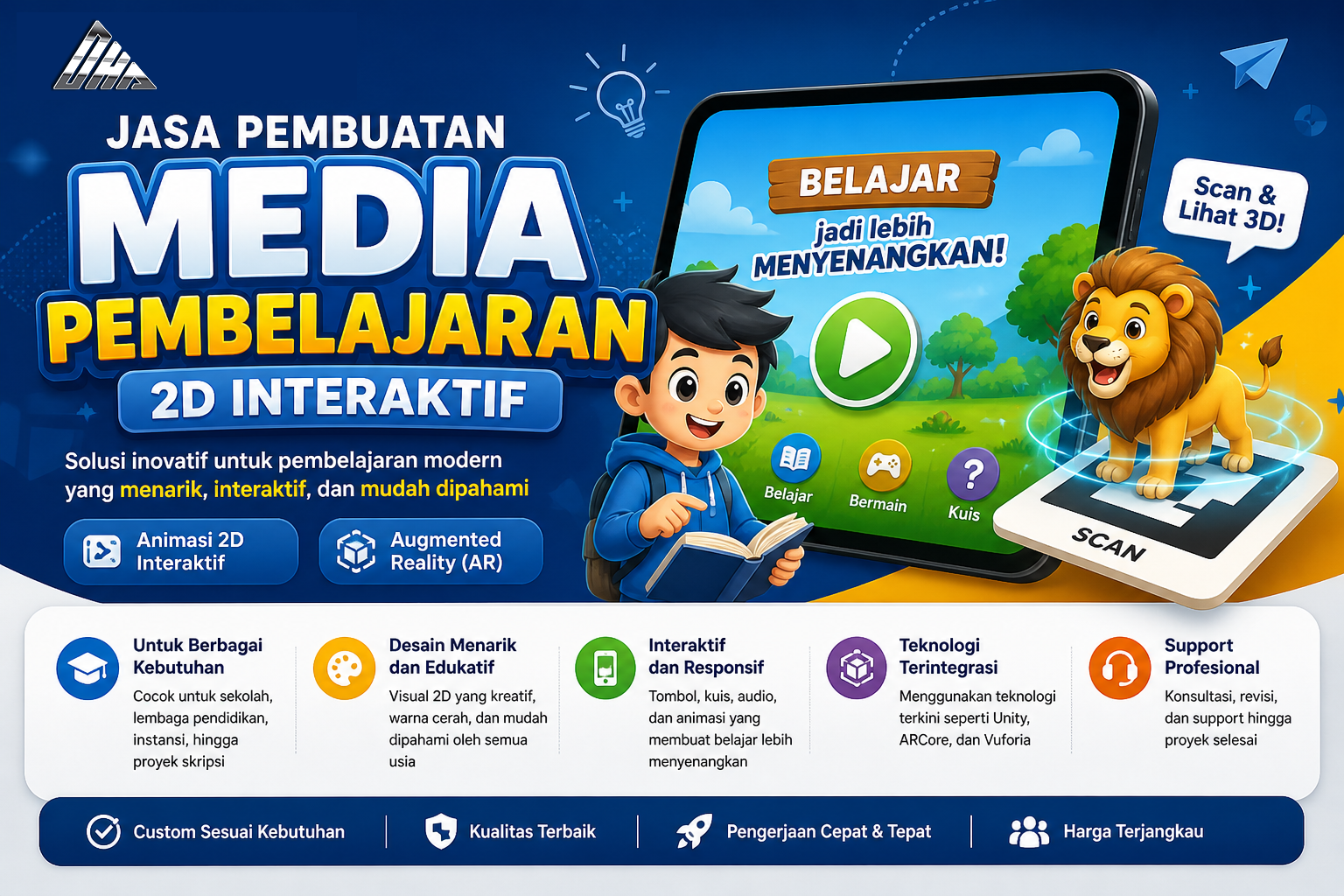 Jasa Pembuatan Media Pembelajaran 2D Interaktif
