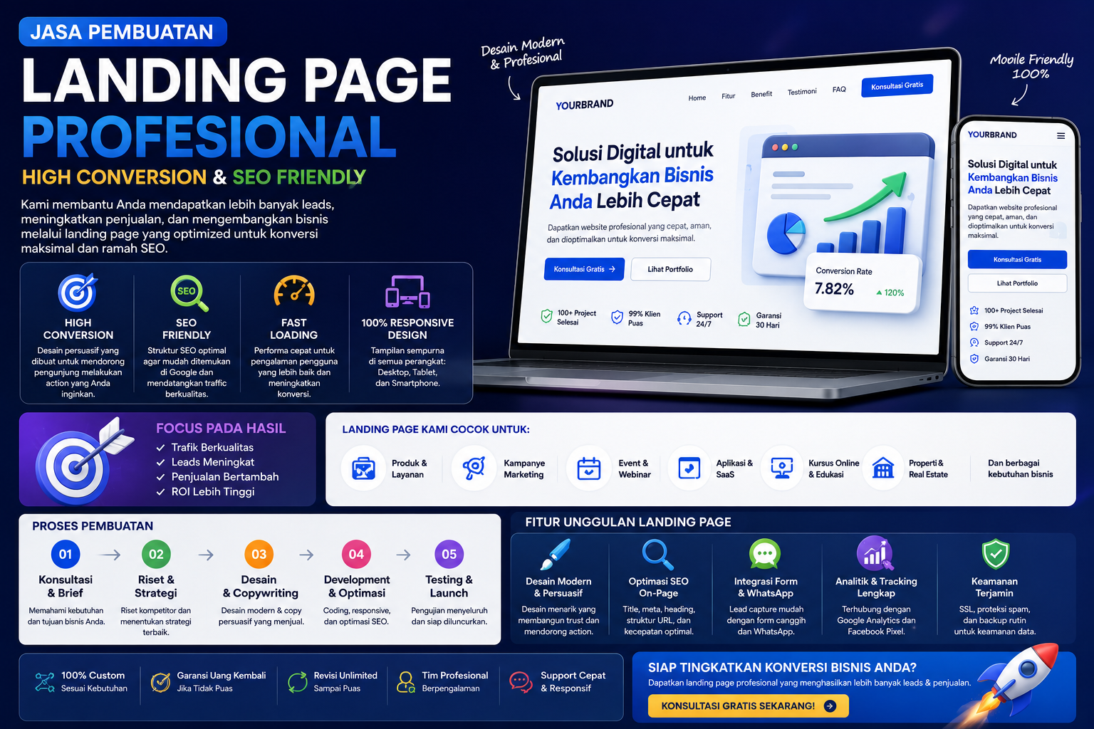 Jasa Pembuatan Landing Page Profesional High Conversion & SEO Friendly