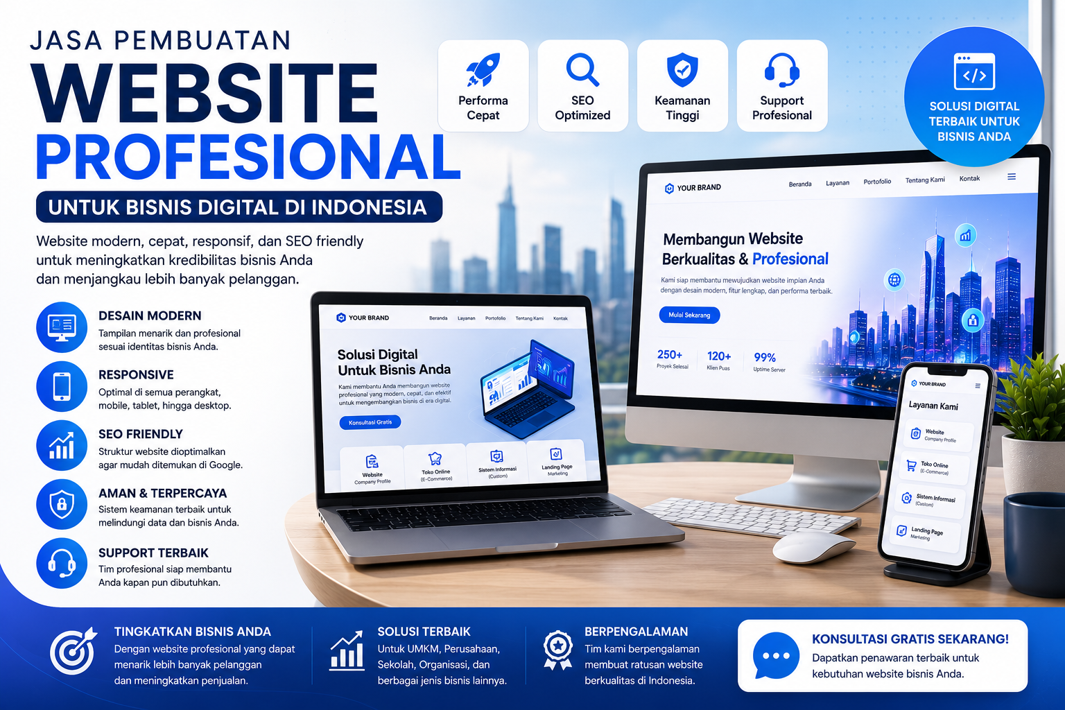 Website Company Profile Profesional & SEO Friendly